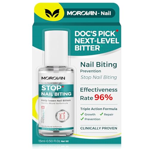 Morovan Nail Biting Prevention Polish for Kids & Adults 15ML