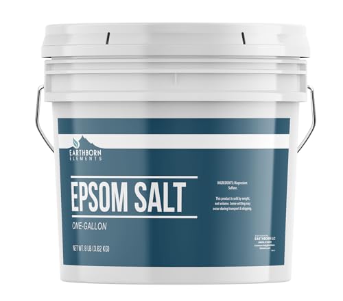 Epsom Salt 8 Lb – Pure Magnesium Sulfate for Bath & Foot Soaks
