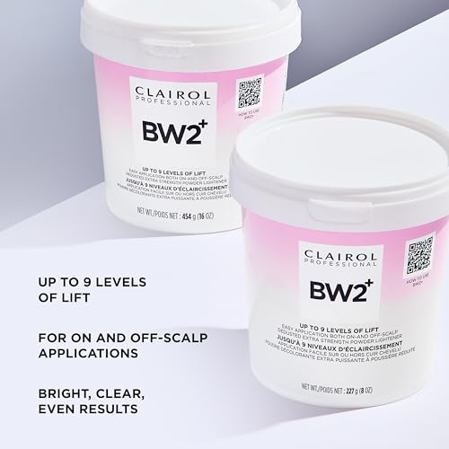 Clairol Professional BW2+ Extra Strength Powder Lightener 8oz - Fast Hair Lightening