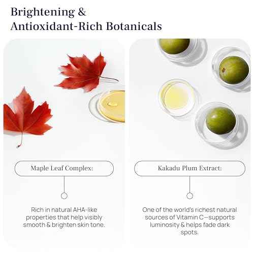 Even Glow - Organic Vitamin C Serum for Dark Spots on Face - Dark Spot Corrector, Dark Spot Remover for Face & Body - with Kakadu Plum Extract, Maple Leaf Extract, Aloe Leaf Juice & More - 1 Fl Oz