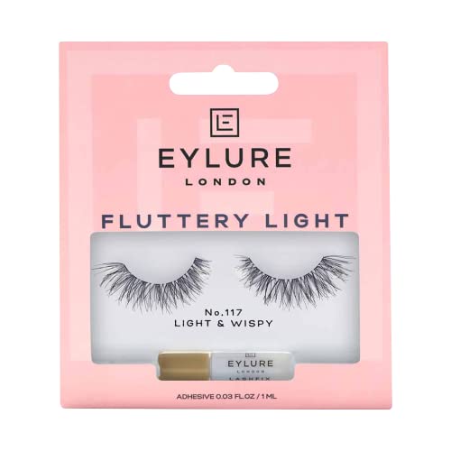 Eylure Texture False Lash, Style No. 117, Reusable, Adhesive Included, 1 Pair