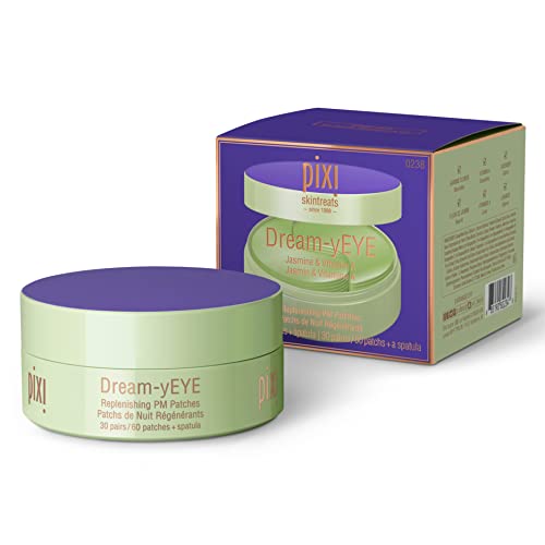 Pixi Beauty Dream-yEYE Calming Hydrogel Under Eye Patches | Vitamin A and Jasminie Help Hydrate and Smooth Under Eyes | 30 pairs / 60 Patches