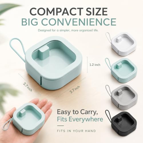Hair Tie Organizer 4-Pack with Handle - Travel Case