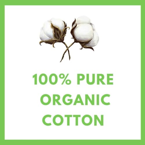 Organic Baby Cotton Dry Wipes 360 Count Large Square Diapering & Skin Care Pads - İpek