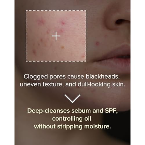 3W8L Deep Off & Fresh Cleansing Oil ? Fast emulsifying Korean pore care cleanser, gentle daily makeup & sunscreen remover with Jojoba & Centella, dissolves sebum & blackheads, hydrating fresh finish