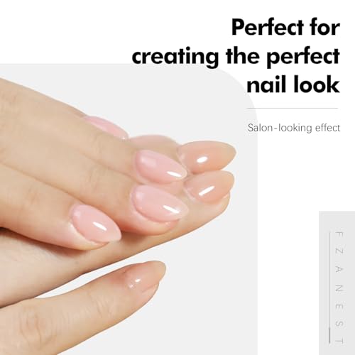 FZANEST Rubber Base & No Wipe Top Coat Gel Nail Polish Set