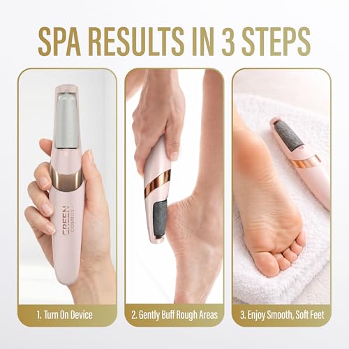 Rechargeable Electric Callus Remover for Feet - Green Cosmos Pedicure Tool