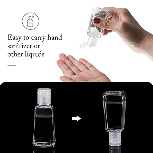 PUEZOKLY 40-Pack Travel Essentials Kit ? Empty Bottles, Lipstick Holders & Keychain Lanyards for Women & Travelers