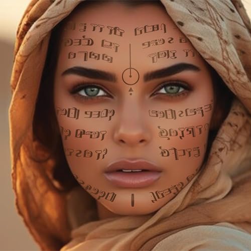 Desert Warrior Face Tattoos - Cosplay Double Pack