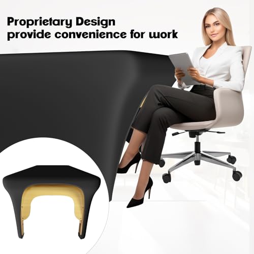 Black Stretch Lash Bed Cover with Leg Cutout - 6FT Spa Massage Table Sheet