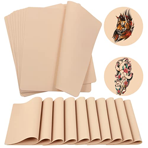 Blank Tattoo Skin Practice - Yangna 20Pcs Tattoo Practice Skins Double Sides 7.4x5.6" Fake Skin Microblading Eyebrow Tattoo Skin