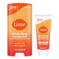 Whole Body Deodorant Bundle - Cream Tube & Stick, Tangerine, 72-Hour Odor Control