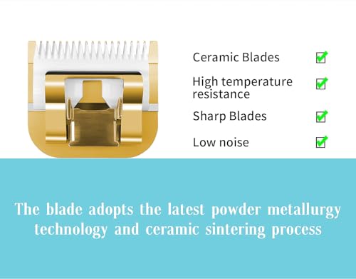 Ruzros Professional Detachable Ceramic Blades Set for Clippers - 5 Pack