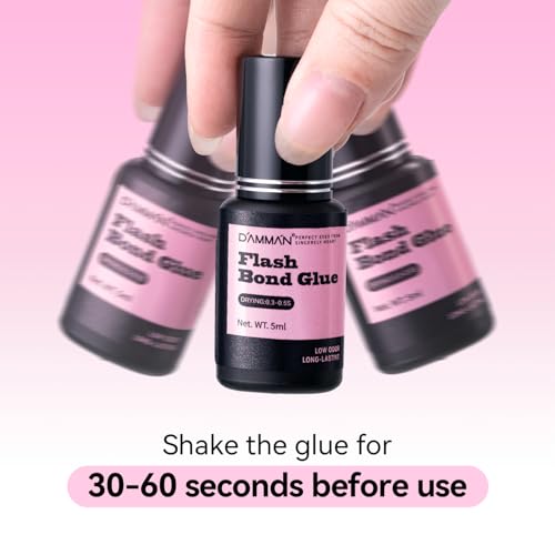DAMMAN Eyelash Extension Glue 5ml - 0.3-0.5s Fast Dry