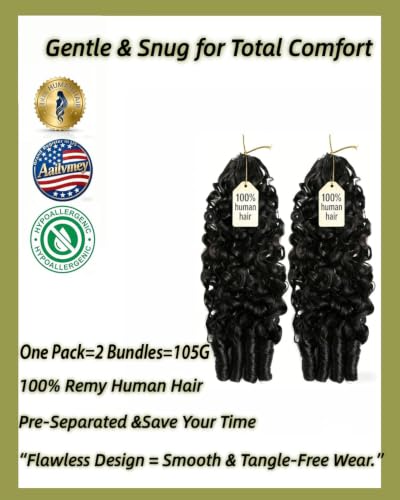 Knotless Pre-Separated Burmese Curly Crochet Hair 18 Inch