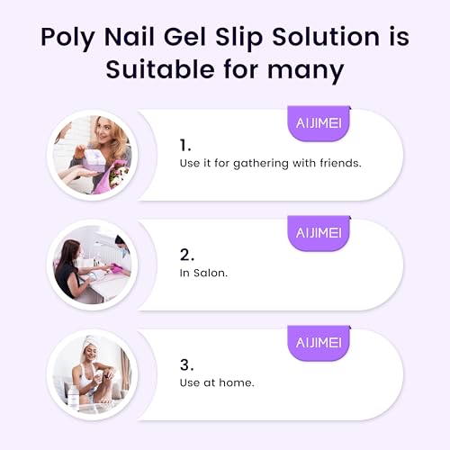 Poly Gel Slip Solution Kit 120ml (4oz) with Dual Brush & Glass Cup