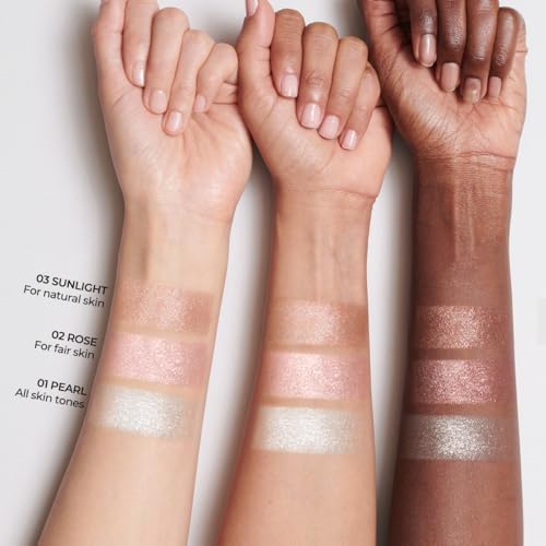 SACE LADY Jelly Highlighter Stick, Face Glow Sticks with Watery Radiant Finish, Easy Blend & Long Lasting, Multi-Use Cream Highlighter Makeup 3 Colors