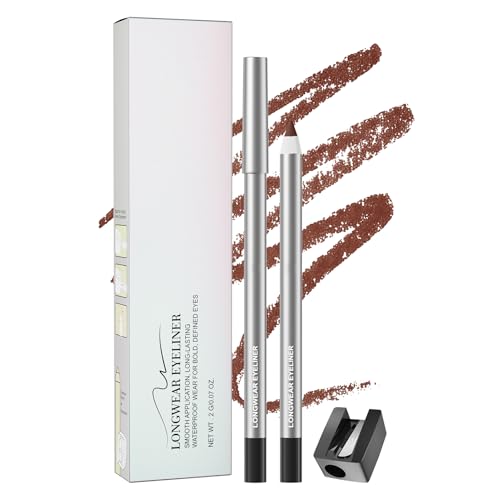 Waterproof Gel Eyeliner Pencil - Burgundy Shade, 24Hr Wear