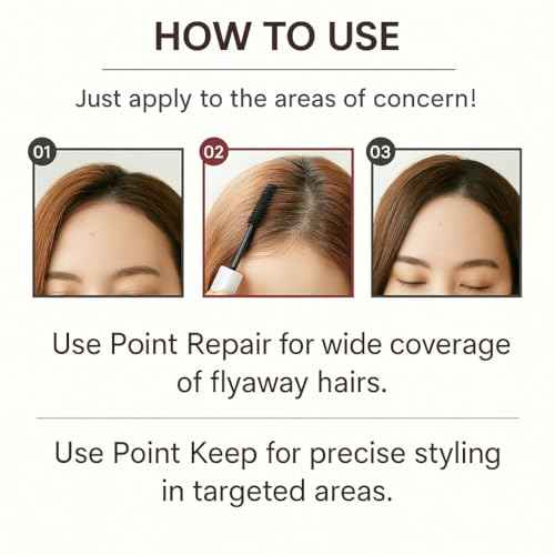 Hair Finishing Stick Super Hard ? Flyaway Tamer and Baby Hair Control Stick for Bangs, Long-Lasting Hold, Quick-Dry, Non-Greasy Japanese Formula, Fruity Floral Scent, Made in Japan