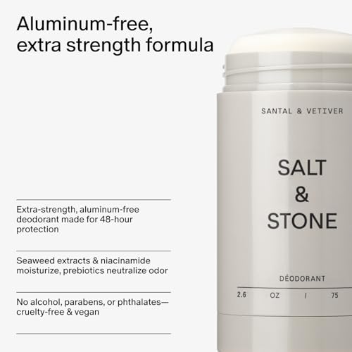 Salt & Stone Aluminum-Free Deodorant 48hr - Santal & Vetiver