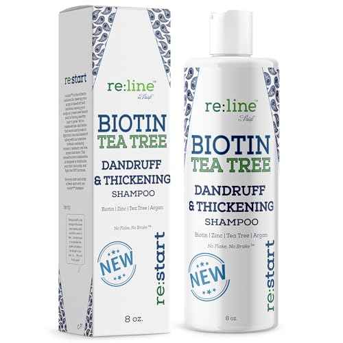 Anti Dandruff Shampoo for Men - Tea Tree Oil & Zinc Shampoo for Dandruff & Thinning Hair (8 OZ)