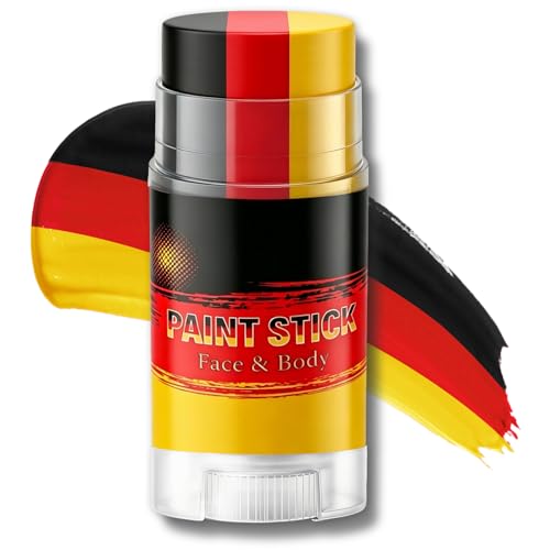 Germany Face Paint Stick - 3-in-1 Sports Colors for Fans