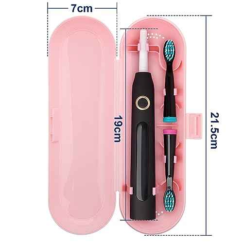 Cosmos Pack of 2 Plastic Travel Case Toothbrush Carrying Case Holder Container Compatible with Oral B Pro and also for Sonicare & Other Toothbrush