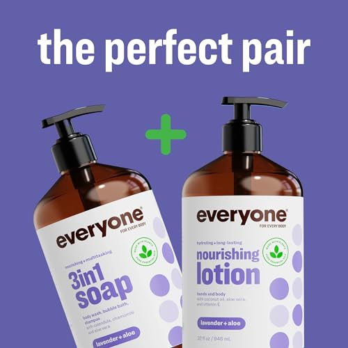 Everyone 3-in-1 Soap, Body Wash & Shampoo - Lavender Aloe, 32 oz (2-Pack)