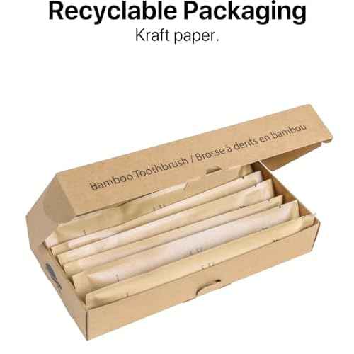 Sea Turtle Plant-Based Bristles, Soft Bamboo Toothbrushes, Individually Sealed (10 Pack)