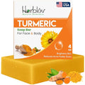 Turmeric Soap Bar for Face & Body ? Natural Turmeric Skin Brightening Soap for Dark Spots, Intimate Areas, Underarms ? Face Wash Reduces Acne, Fades Scars & Cleanses Skin ? 4oz, Made in USA