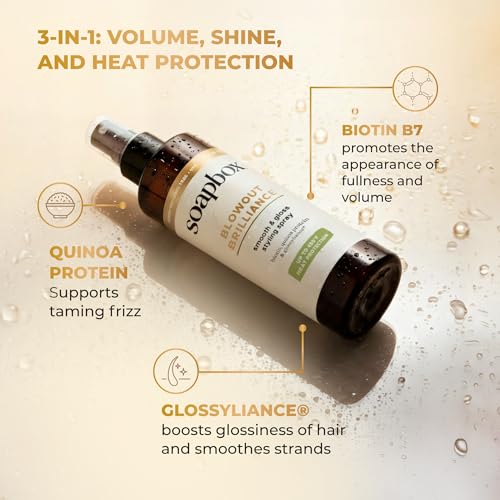 Soapbox Blowout Brilliance Heat Protectant Spray 8oz