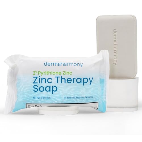 Dermaharmony 2% Pyrithione Zinc Medicated Bar Soap for Dandruff & Skin Conditions