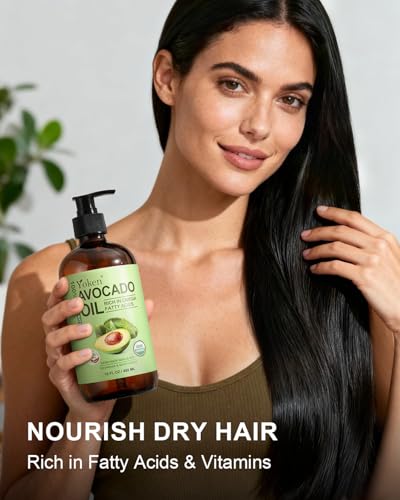 Organic Cold Pressed Avocado Oil 16oz Glass Bottle