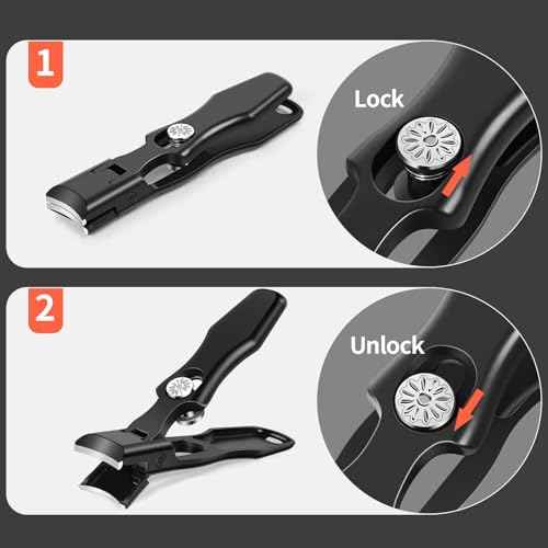 Nail Clippers for Men Toenail Clippers and Fingernail Clipper Toe Nail Clippers for Women Nail Clipper with Long Handle Wide Jaw