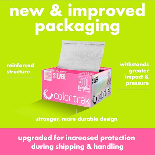 Colortrak 500 Pre-cut Silver Aluminum Foil Sheets Hair Coloring Dispenser