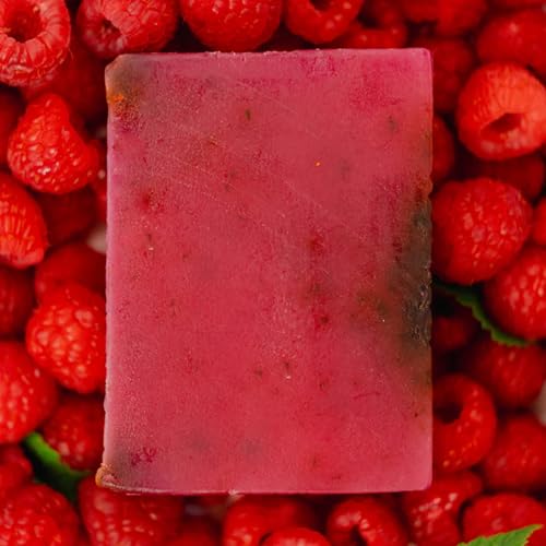 The Highland Soap Company, Handmade Scottish Organic Vegetable Oil Glycerin Soap Bar, Scottish Raspberry, 5.3oz (Pack of 2)