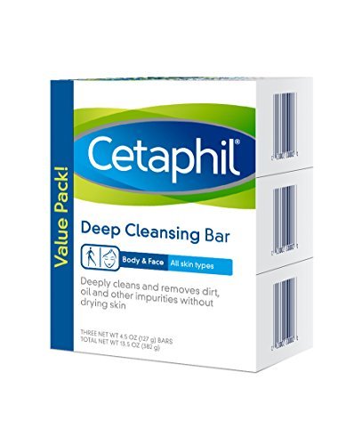 Cetaphil Deep Cleansing Face & Body Bar (Pack of 6)