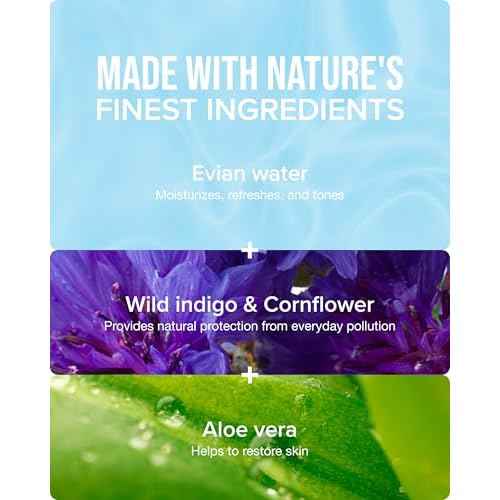 Evian Protect Facial Mist - Hydrating Mineral Water Face Spray with Aloe & Natural Extracts - Cooling Toner Mist for Face & Skin - Refreshing Facial Spray to Hydrate and Support Skin Barrier