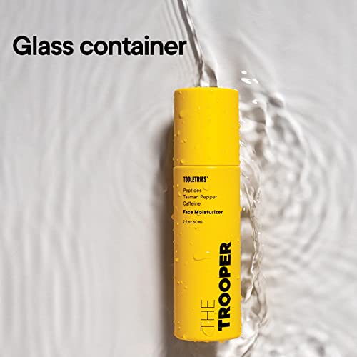 TOOLETRIES The Trooper - Face Moisturizer - Lightweight Face Cream for Men with Natural Ingredients, Hydrates & Reduces Redness, Made in Australia - 2fl oz