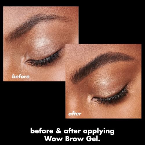 e.l.f. Wow Brow Gel Volumizing Tinted Wax-Gel for Full Natural Brows Brunette