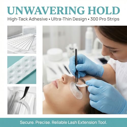 PAGOW 300Pcs Lash Lift Paper Strips - Disposable Eyelash Perm Covers
