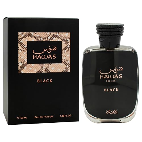Hawas Black by Rasasi for Men EDP Spray 3.38 oz