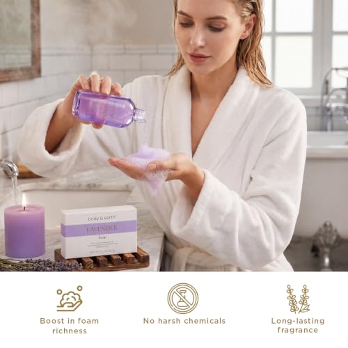 Lavender Spa Gift Set for Women - 6-Piece Bath Kit