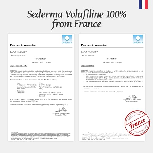 [Volufiline 12.5ml] 100% Pure Volufiline from SEDERMA (France) | DIY Skincare - Face Serum | Cosmetic Grade | For Face & Body Improved Fine Lines & Skin Elasticity