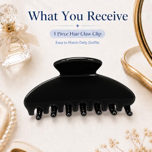 Large Acetate Hair Claw Clip - Strong Hold for All Hair Types