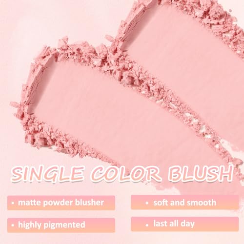 Boobeen Loose Powder Blush with Mushroom Applicator