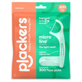 Plackers Micro Line Floss Picks - Intense Mint, 300 Count