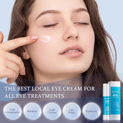Retinol Eye Balms Repair Dark Circle, Eye bags and Puffiness, wrinkles,Firming Anti-Aging Eye Treatment, 14 ml