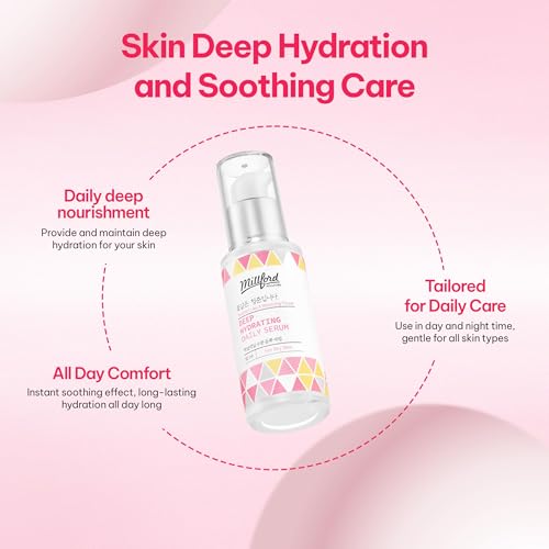 Deep Hydrating Daily Serum 30ml/ 1FL Oz, Deep Moisturizing, Hyaluronic Acid, Alcohol Free, Fragrance Free, pH Balance, Panthenol 10%, Dry Skin, Korean Skincare