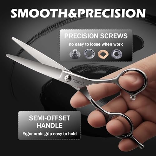 Professional Hair Cutting Scissors 6" Japanese 440C Convex Blade